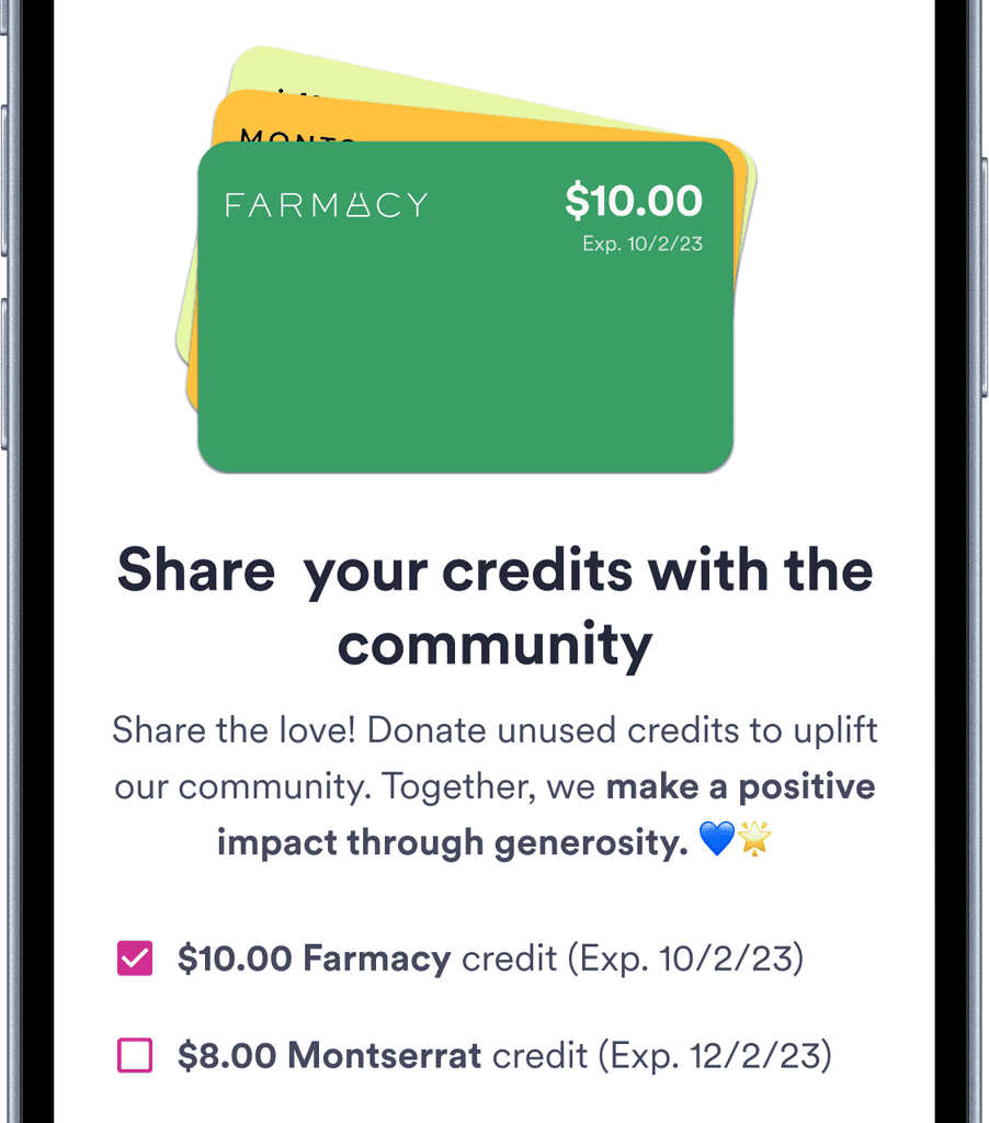 Donate credits to the community